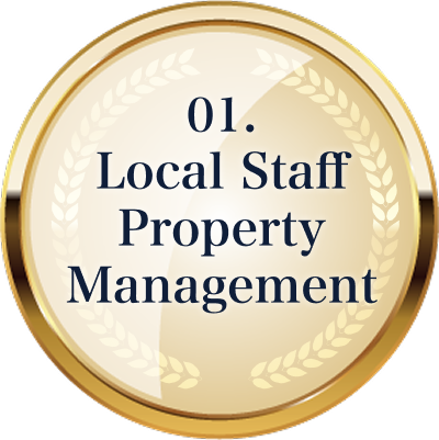 Peace of mind all year round with property management entrusted to local staff